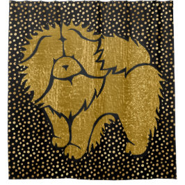 SPARKLY THANG Chow faux metallic ducha cortina