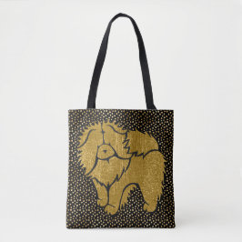 SPARKLY THANG Chow faux metallic tote bolsa 2 esti