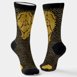 SPARKLY THANG ROUGH CHOW calcetines metálicos fals