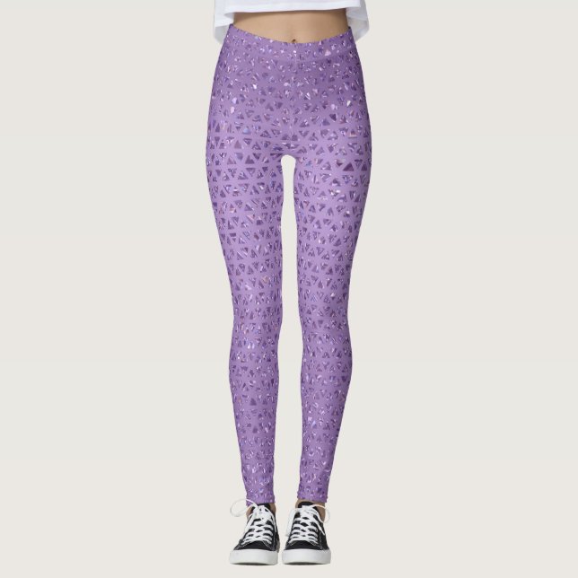 Sparkly Violet Leggings (Anverso)