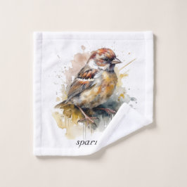 Sparrow de acuarela rusa, personalizado