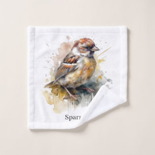 Sparrow de acuarela rusa, personalizado
