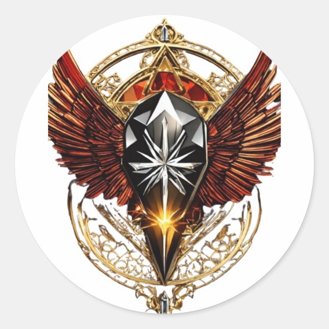 "Sparrow Whispers: Pegatina (Anverso)