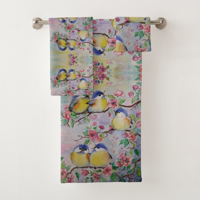 Sparrows Bath Toalla Set Spring - Pintura (In situ)