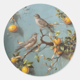 Sparrows - Pegatinas redondos para estacionería