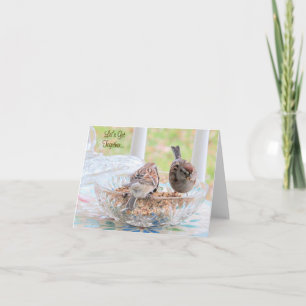 Sparrows - Unámonos - Tarjeta en blanco