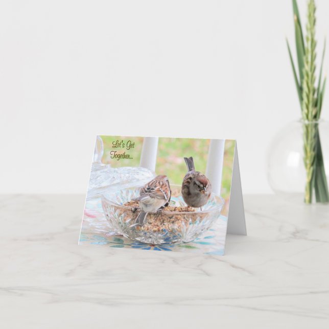 Sparrows - Unámonos - Tarjeta en blanco (Anverso)