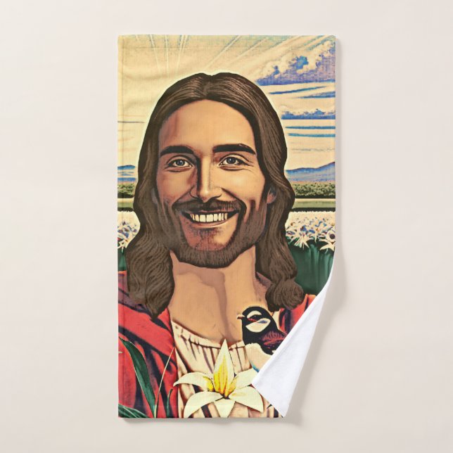 Sparrows y Lilies (Toalla de mano)