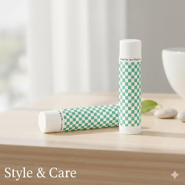 Spearmint White Square Box Pattern Moisturizing