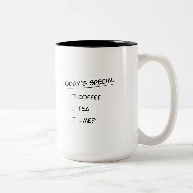 Special de hoy: ¿Café, té o… yo? Taza (Derecha)