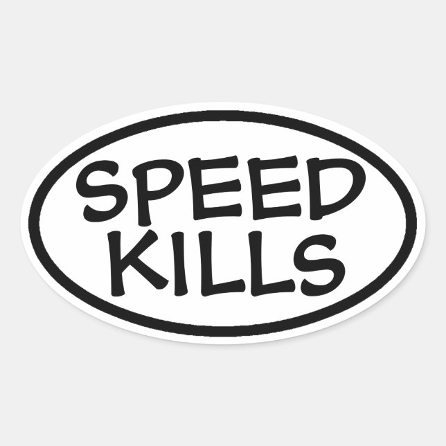 Speed Kills Pegatinas de coches (Anverso)