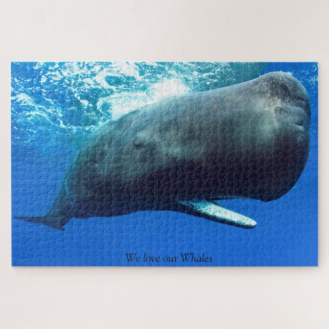 Sperm Whale Jigsaw rompecabezas (Horizontal)