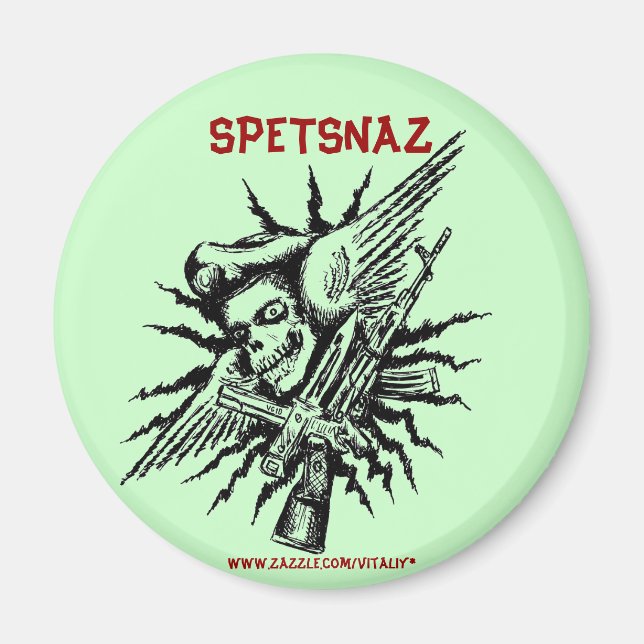 Spetsnaz diseño de imanes militares geniales (Frente)