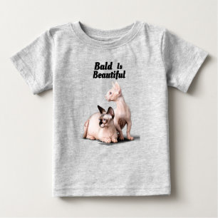 Sphinx Cat- Calvo Es Hermoso- Camiseta Para Bebés