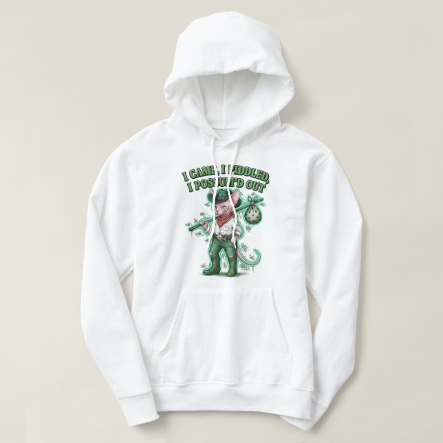 Sphynx Cowboy Rebellion: Sudadera con capucha reco (Diseño del anverso)