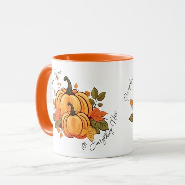 Spice de calabaza y todo lo lindo taza (doble) (Anverso izquierdo)
