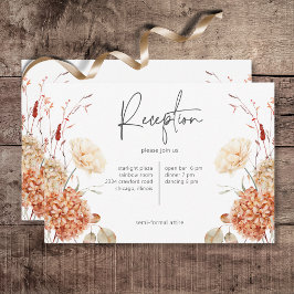 Spicy Fall Rust & Rubor Boho Floral Recepcion