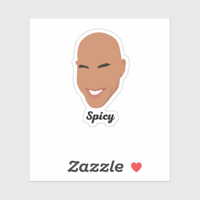 Spicy - pegatina divertido de ainsley harriott (Hoja)