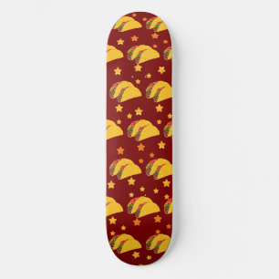 Spicy Tacos y Stars Skateboard