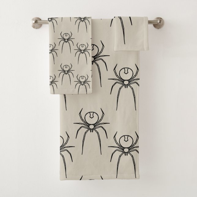 Spider - Blanco óseo y negro mural (In situ)