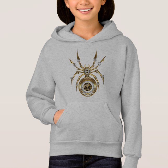 Spider Steampunk sobre fondo morado (Anverso)