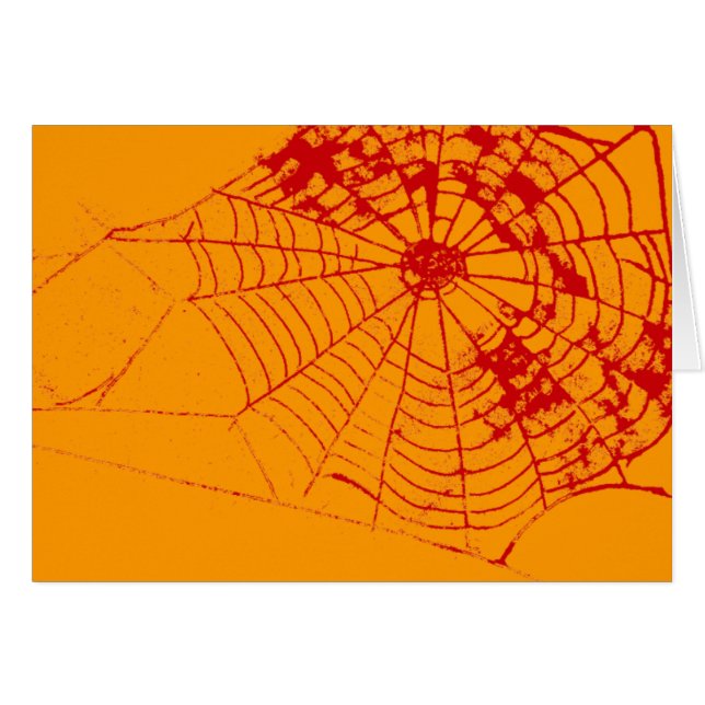 Spider Web The MUSEUM Zazzle Red Web (Anverso (Horizontal))