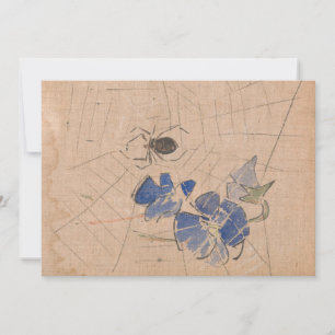 Spider y Web con flores azules   Joseph Crawhall