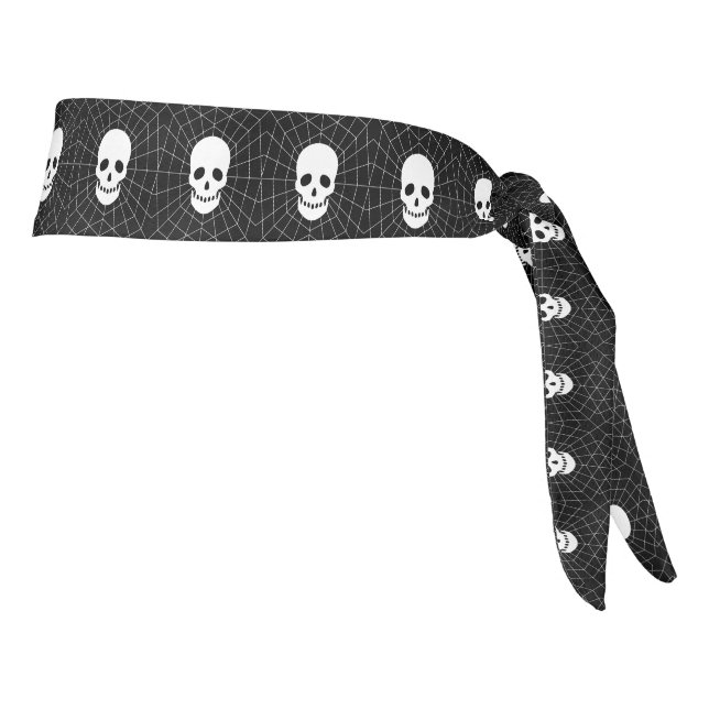 Spiderweb Skull Headband (Girar 90)