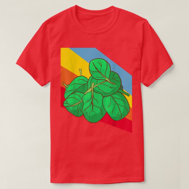 Spinach Vegetables Comida Camiseta vegetariana veg (Diseño del anverso)