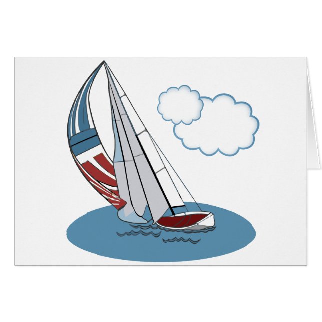 Spinnaker en el viento (Anverso (Horizontal))