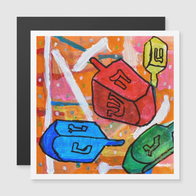 Spinning Dreidels (Anverso/Reverso)