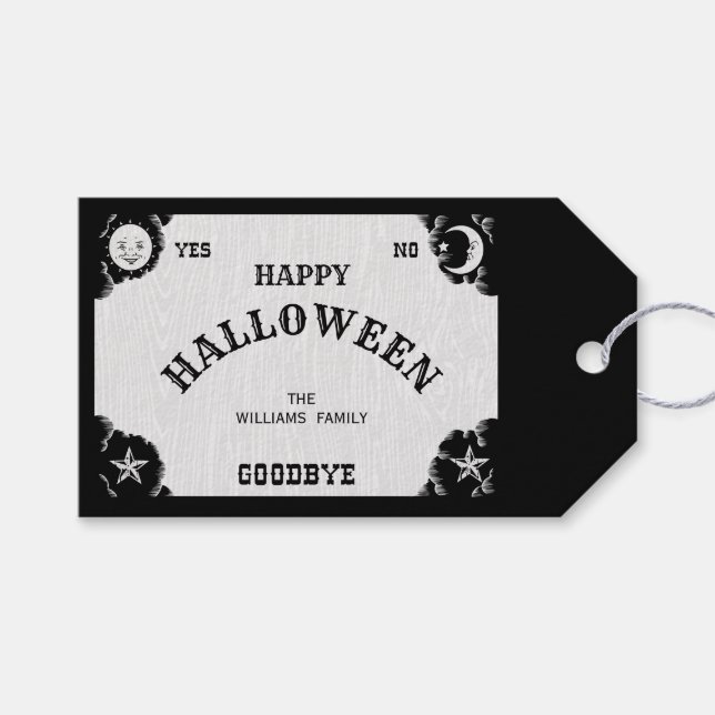 Spirit Board Happy Halloween Gift Etiqueta (Frente (Horizontal))