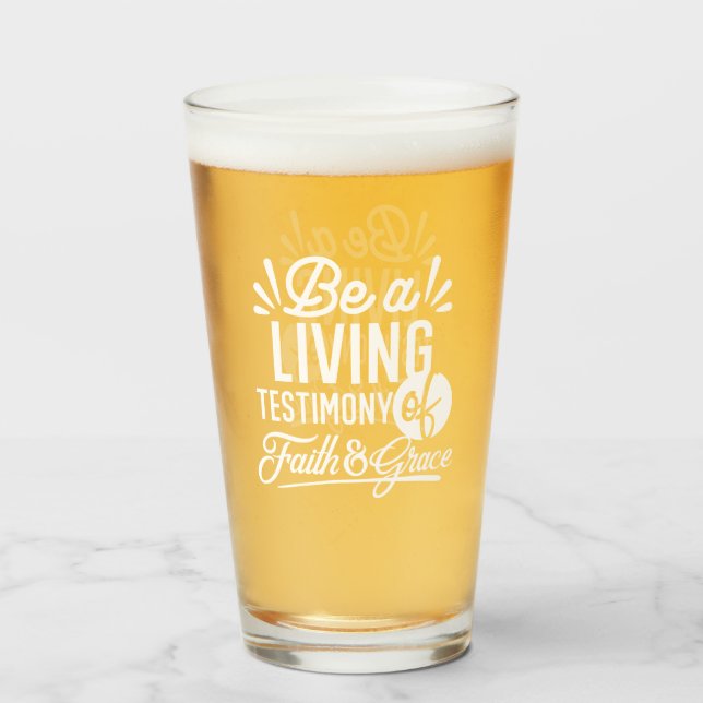 Spiritual Living Testimony Faith and Grace Quote (Anverso (lleno))