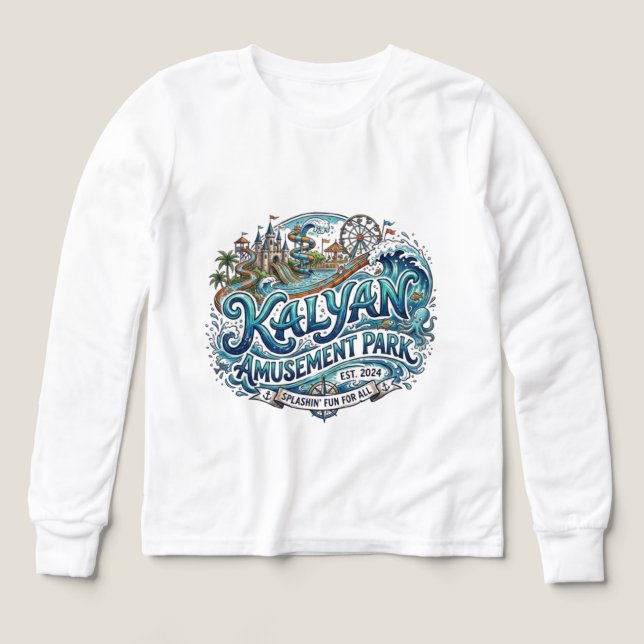 Splash Master: Kalyan Amusement Park Camiseta Embl (Diseño frontal)