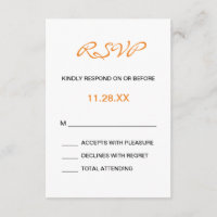 Splashy Monograma Wedding RSVP