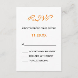 Splashy Monograma Wedding RSVP