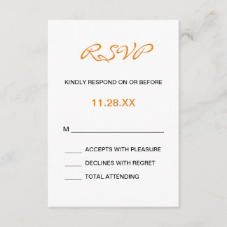 Splashy Monograma Wedding RSVP