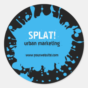 ¡Splat! Pegatina azul