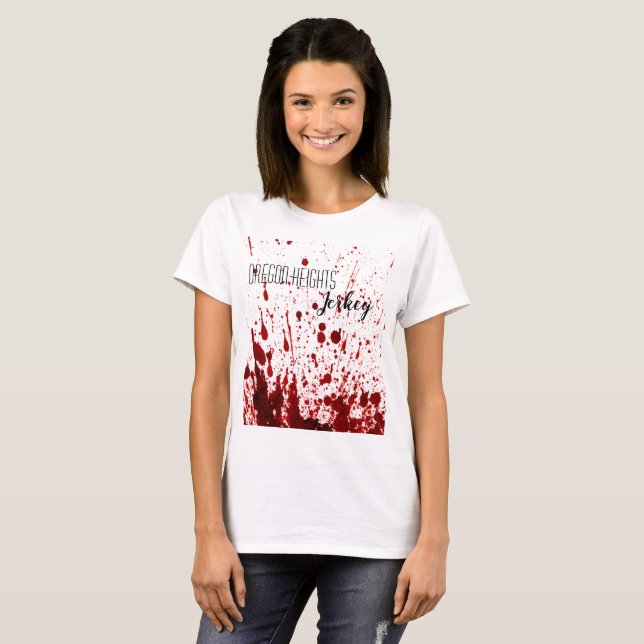 Splatter de sangre para camisetas de negocios pers (Anverso completo)