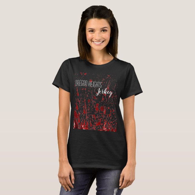 Splatter de sangre para camisetas de negocios pers (Anverso completo)