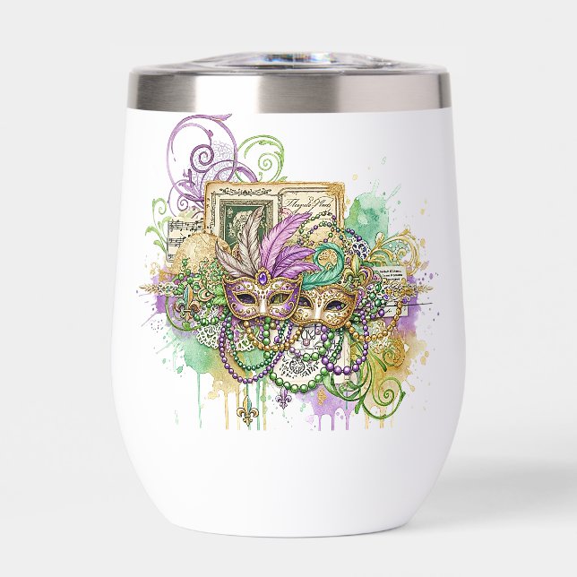 Splatter Mardi Gras collage (Frente)