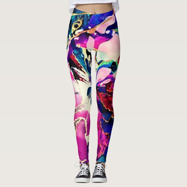 SplendidLee - Leggings de Arte de Lámpara de Lava  (Anverso)