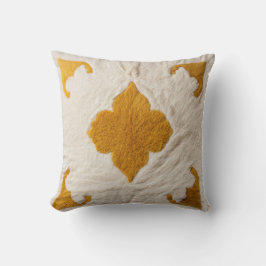 Splendor de azafrán" almohadas de kilim amarillo p