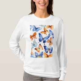 "Splendor de primavera: camiseta de mujeres maripo