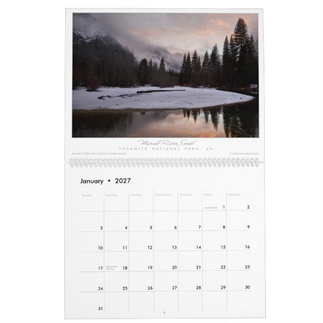 Splendorous Sojourns el calendario 2010 (Jan 2027)