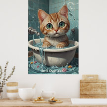 Splish Splash Cute Posters graciosos con citas
