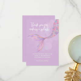 Splish Splash Mermaid Gracias Tarjeta