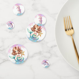 Splish Splash Mermaid Plain Fiesta Table Confetti