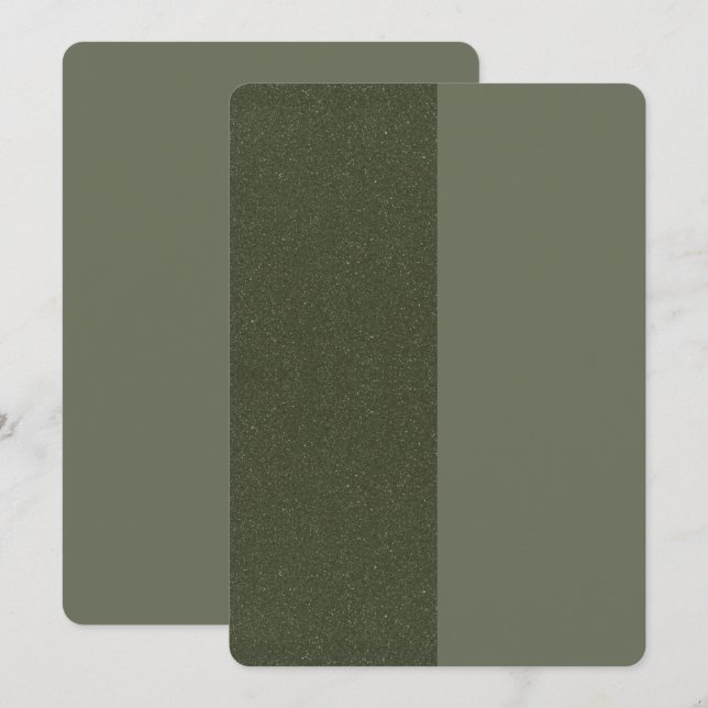 Split Moss Verde Moderno Anuncio de Compromiso – P (Anverso / Reverso)