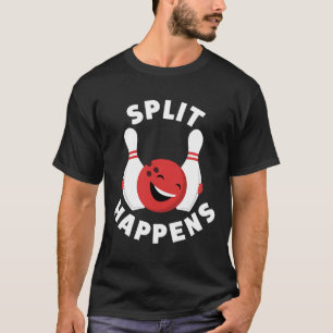 Split Ocurre Graciosamente Camisa De Boliche Para